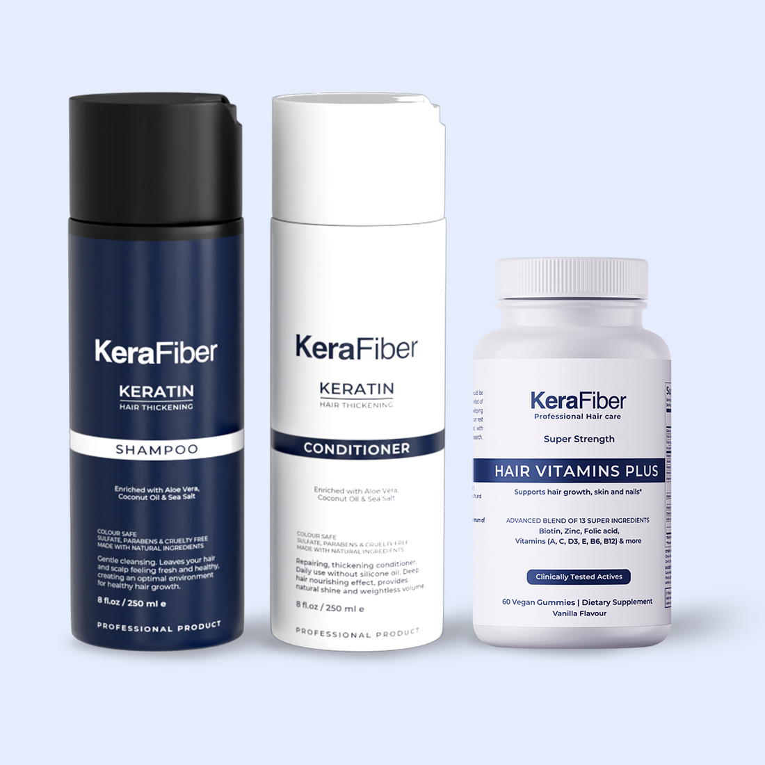 Hair Thickening & Growth Bundle - KeraFiber UK